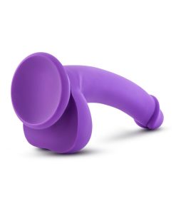 Ruse D Thang Semi-Realistic 7.75 In. Silicone Dildo With Balls Purple