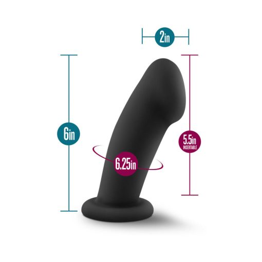 Temptasia Elvira 6 In. Silicone Dildo Black - Image 8