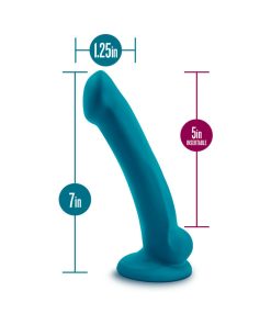 Temptasia Reina 7 In. Silicone Dildo Teal