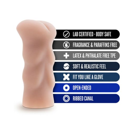 X5 Men The Back Door Anal Stroker Beige - Image 5