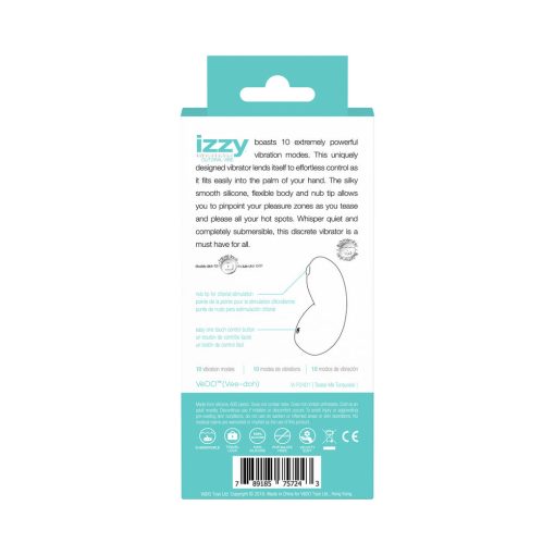 Vedo Izzy Rechargeable Clitoral Vibe - Tease Me Turquoise - Image 8