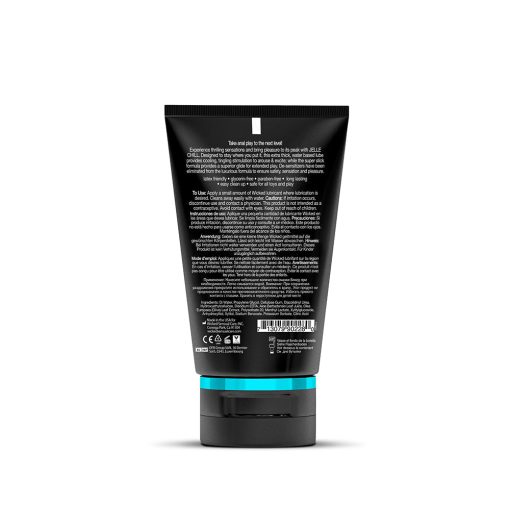 Wicked Jelle Chill Cooling Anal Lubricant 4 Oz. - Image 2