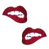 Neva Nude Pasty Bite Me Lips Glitter Red