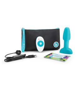 B-Vibe Rimming Petite Rotating And Vibrating Remote Control Plug Teal