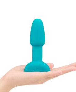 B-Vibe Rimming Petite Rotating And Vibrating Remote Control Plug Teal