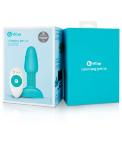B-Vibe Rimming Petite Rotating And Vibrating Remote Control Plug Teal