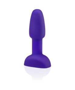 B-Vibe Rimming Petite Rotating And Vibrating Remote Control Plug Purple