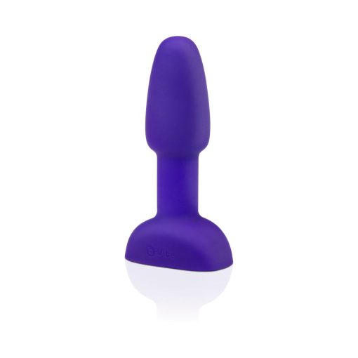 B-Vibe Rimming Petite Rotating And Vibrating Remote Control Plug Purple - Image 3
