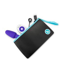 B-Vibe Rimming Petite Rotating And Vibrating Remote Control Plug Purple