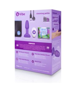 B-Vibe Rimming Petite Rotating And Vibrating Remote Control Plug Purple