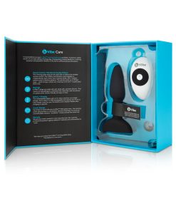 B-Vibe Rimming Petite Rotating And Vibrating Remote Control Plug Black