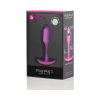 B-Vibe Snug Plug 1 Weighted Silicone Anal Plug Fuchsia