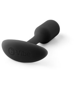 B-Vibe Snug Plug 1 Weighted Silicone Anal Plug Black