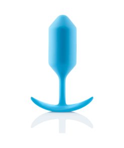 B-Vibe Snug Plug 3 Weighted Silicone Anal Plug Teal