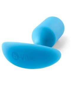B-Vibe Snug Plug 3 Weighted Silicone Anal Plug Teal