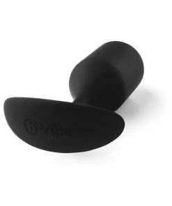 B-Vibe Snug Plug 4 Weighted Silicone Anal Plug Black
