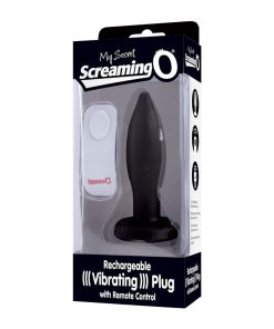 Screaming O My Secret Remote Vibrating Plug - Black