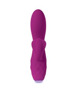 Evolved Glimmer Light-Up Rechargeable Silicone Dual Stimulator Purple