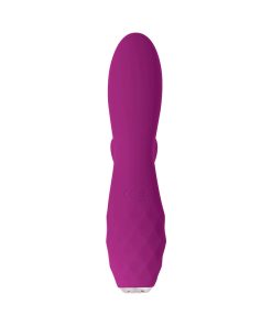 Evolved Glimmer Light-Up Rechargeable Silicone Dual Stimulator Purple