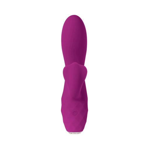 Evolved Glimmer Light-Up Rechargeable Silicone Dual Stimulator Purple - Image 6