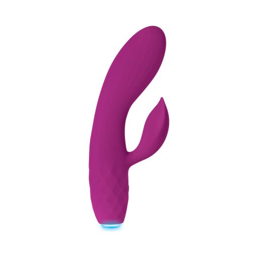 Evolved Glimmer Light-Up Rechargeable Silicone Dual Stimulator Purple - Image 7