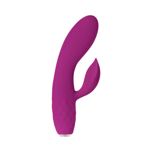 Evolved Glimmer Light-Up Rechargeable Silicone Dual Stimulator Purple - Image 8
