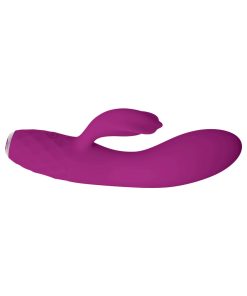 Evolved Glimmer Light-Up Rechargeable Silicone Dual Stimulator Purple