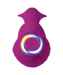 Evolved Glimmer Light-Up Rechargeable Silicone Dual Stimulator Purple