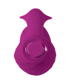 Evolved Glimmer Light-Up Rechargeable Silicone Dual Stimulator Purple
