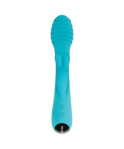 Evolved Aqua Bunny Rechargeable Silicone Rabbit Vibrator Teal