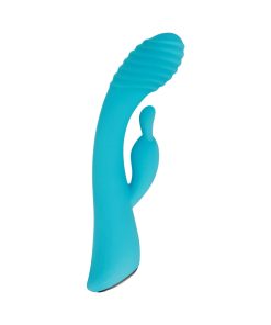Evolved Aqua Bunny Rechargeable Silicone Rabbit Vibrator Teal