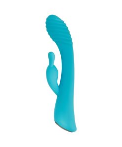 Evolved Aqua Bunny Rechargeable Silicone Rabbit Vibrator Teal