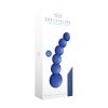 Chrystalino Planets Curved Beaded 7 In. Glass Wand Dildo Blue