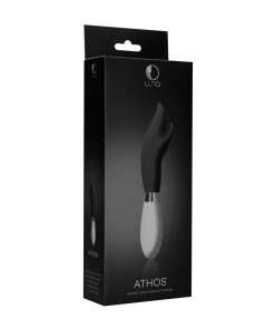 Luna Athos 10-Speed Silicone Dual Stimulation Vibrator Black