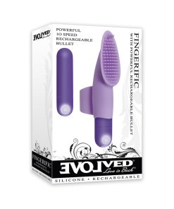 Evolved Fingerific Finger Vibrator – Rechargeable Silicone Clit Stimulator