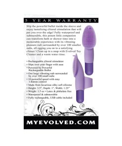Evolved Fingerific Finger Vibrator – Rechargeable Silicone Clit Stimulator