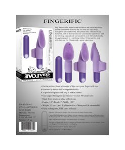 Evolved Fingerific Finger Vibrator – Rechargeable Silicone Clit Stimulator