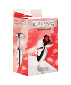 Booty Sparks Red Heart Gem Anal Plug S
