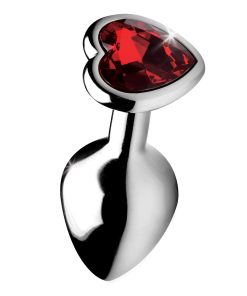 Booty Sparks Red Heart Gem Anal Plug M