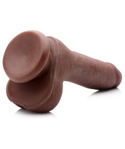 Usa Cocks 7 In. Ameriskin Dual Density Dildo Dark