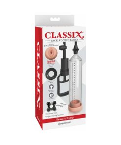Classix Pleasure Pump With Interchangeable Sleeves Clear/Beige/Black