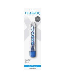 Classix Mr. Twister 6.5 In. Vibrator And Sleeve Set Blue