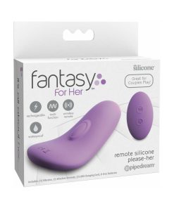 Fantasy For Her Remote Silicone Please-Her Rechargeable Vibrator Purple