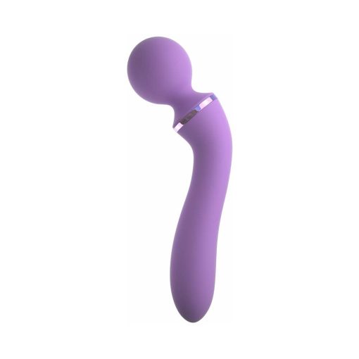 Fantasy For Her Duo Wand Massage-Her Rechargeable Silicone Dual-Ended Vibrator Purple - Image 2