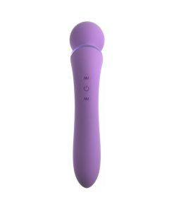 Fantasy For Her Duo Wand Massage-Her Rechargeable Silicone Dual-Ended Vibrator Purple
