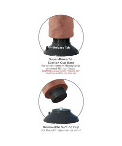 King Cock 7 In. Vibrating Cock Poseable Dildo With Suction Cup Tan