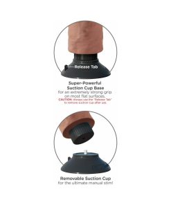 King Cock 9 In. Vibrating Cock Poseable Dildo With Suction Cup Tan