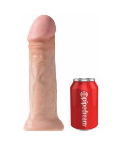 King Cock 11 In. Cock Realistic Dildo With Suction Cup Beige