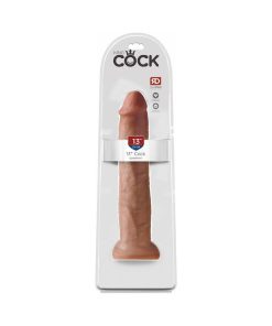 King Cock 13 In. Cock Realistic Dildo With Suction Cup Tan