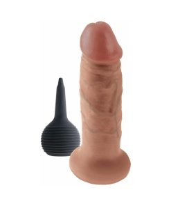 King Cock 6 In. Squirting Cock Realistic Dildo Tan